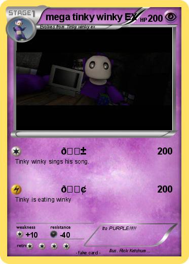 Pokemon mega tinky winky EX