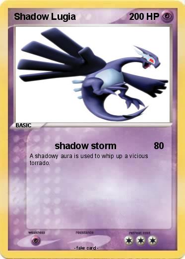 Pokemon Shadow Lugia