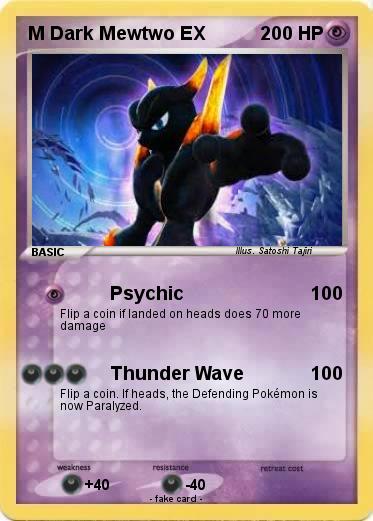 Pokemon M Dark Mewtwo EX