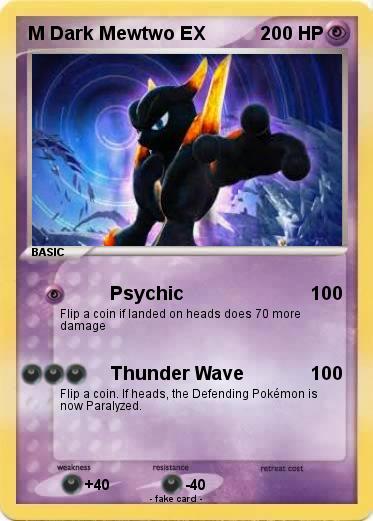 Pokemon M Dark Mewtwo EX