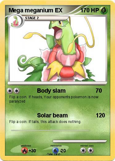 Pokemon Mega meganium EX