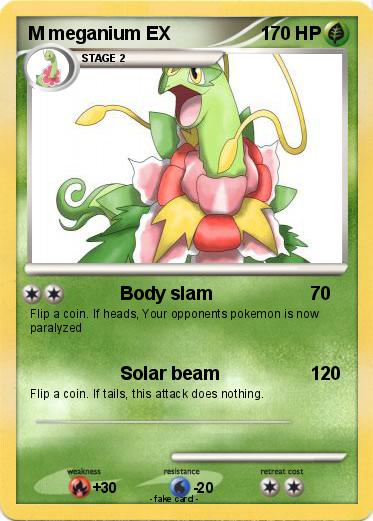 Pokemon M meganium EX