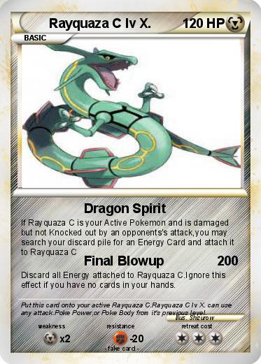 Pokemon Rayquaza C lv X.