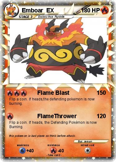 Pokemon Emboar  EX