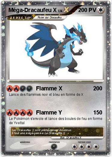 Pokemon Méga-Dracaufeu X