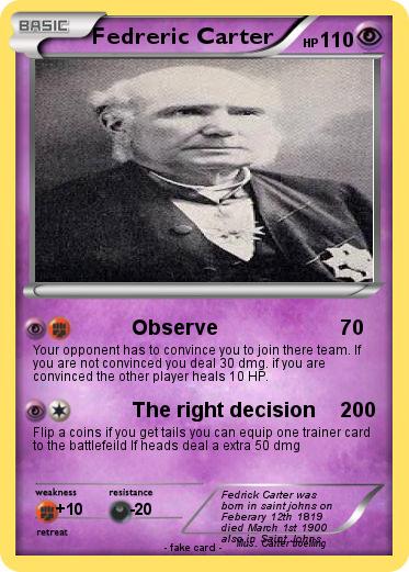 Pokemon Fedreric Carter
