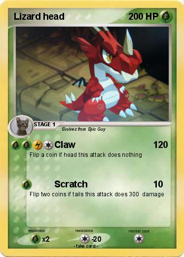 Pokemon Lizard head