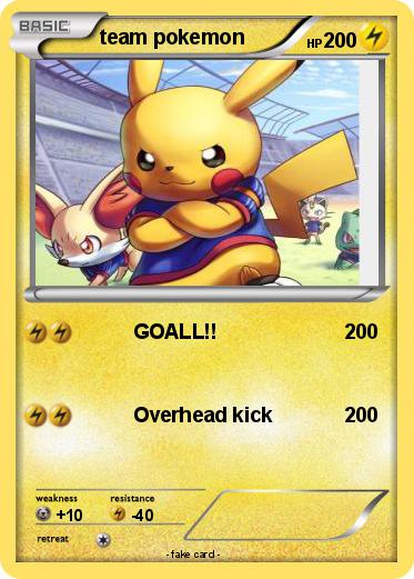 Pokemon team pokemon