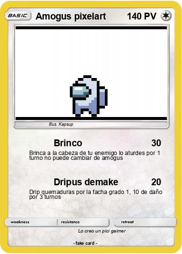 Pokemon Amogus pixelart