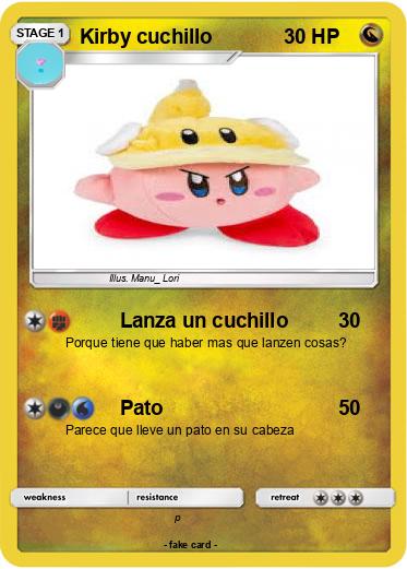 Pokemon Kirby cuchillo