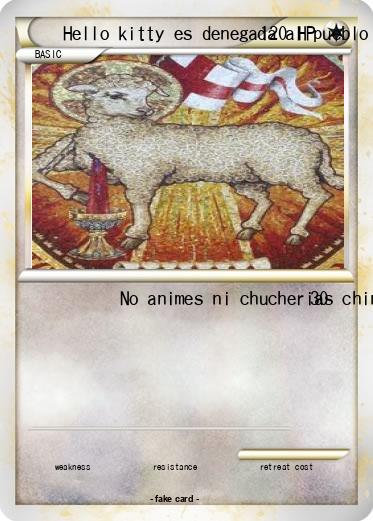 Pokemon Hello kitty es denegada al pueblo de dios