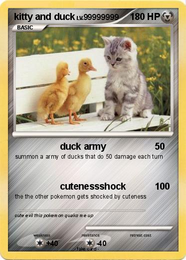 Pokemon kitty and duck