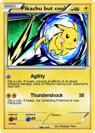 Pokemon Pikachu but cool