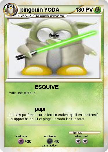 Pokemon pingouin YODA