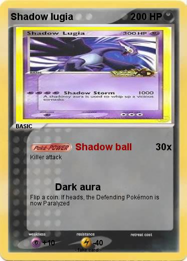 Pokemon Shadow lugia