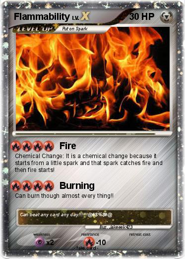 Pokemon Flammability