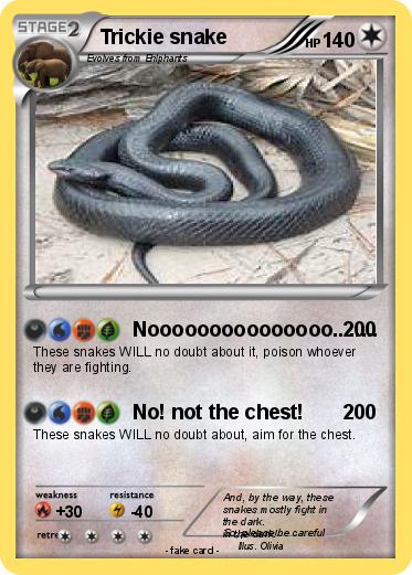 Pokemon Trickie snake