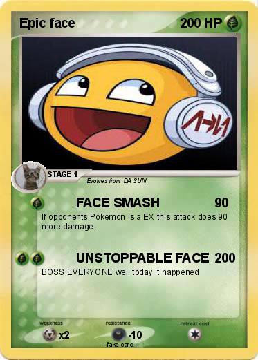 Pokemon Epic face