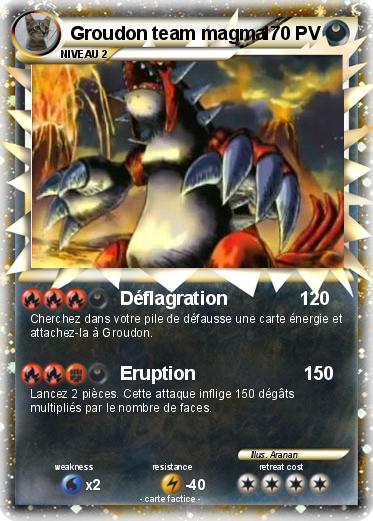 Pokemon Groudon team magma
