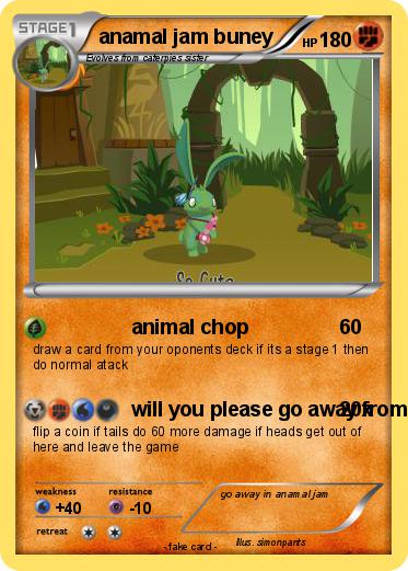Pokemon anamal jam buney
