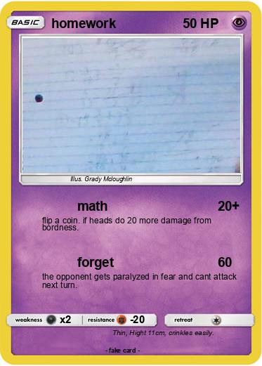 Pokemon homework