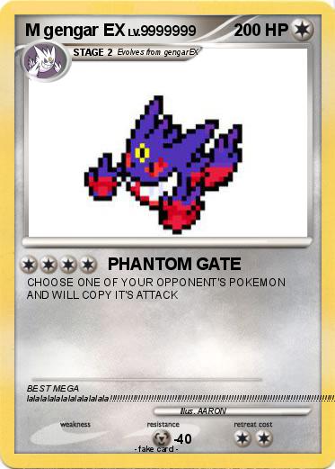 Pokemon M gengar EX