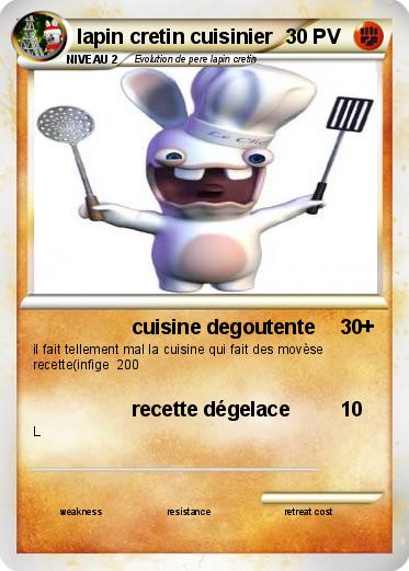 Pokemon lapin cretin cuisinier