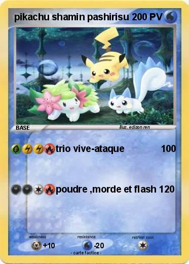 Pokemon pikachu shamin pashirisu