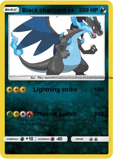 Pokemon Black charizard ex