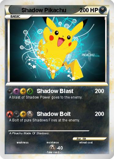 Pokemon Shadow Pikachu