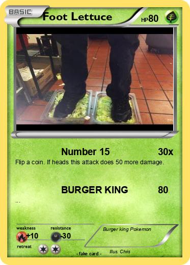 Pokemon Foot Lettuce