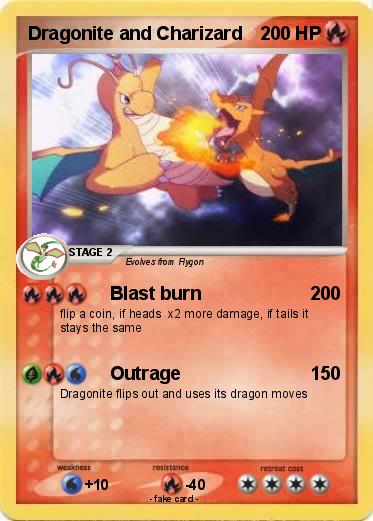 Pokemon Dragonite and Charizard