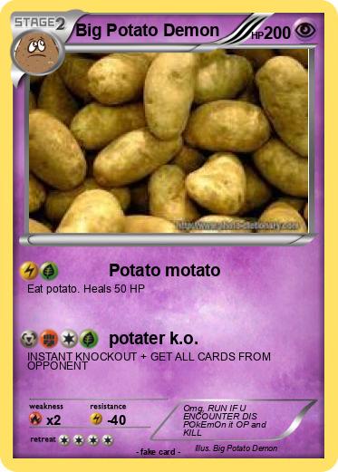 Pokemon Big Potato Demon