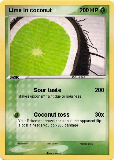 Pokemon Lime in coconut