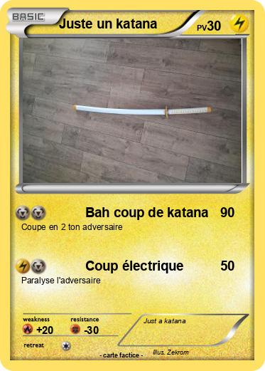 Pokemon Juste un katana