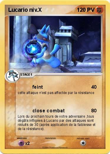 Pokemon Lucario niv.X