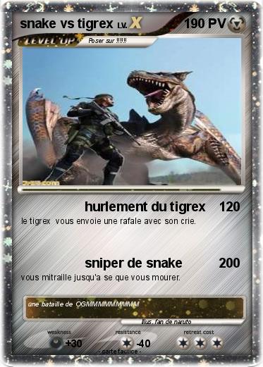 Pokemon snake vs tigrex