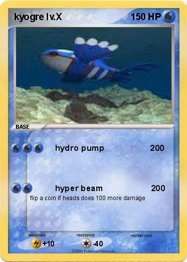 Pokemon kyogre lv.X
