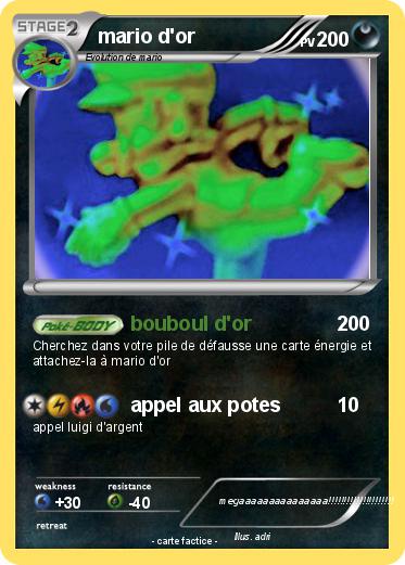 Pokemon mario d'or
