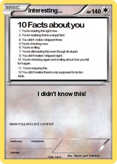 Pokemon Interesting...