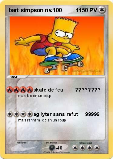 Pokemon bart simpson nv.100         1