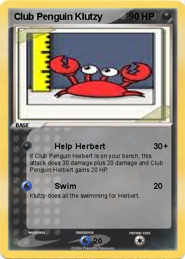 Pokemon Club Penguin Klutzy