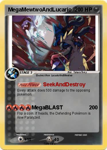 Pokemon MegaMewtwoAndLucario