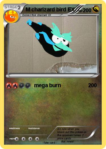 Pokemon M charizard bird EX