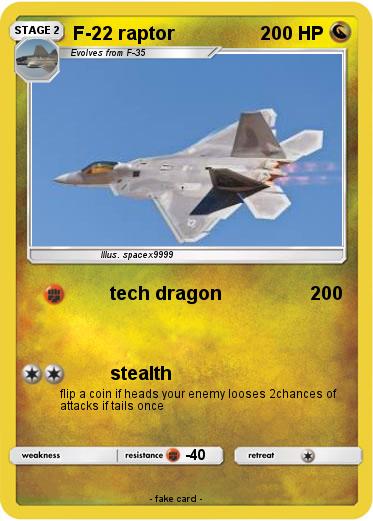 Pokemon F-22 raptor