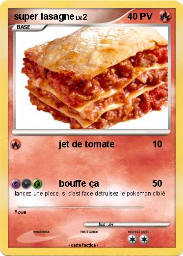 Pokemon super lasagne