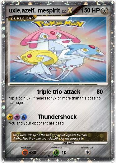 Pokemon uxie,azelf, mespirit