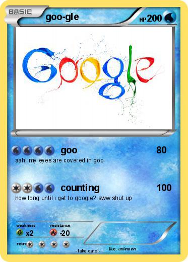 Pokemon goo-gle