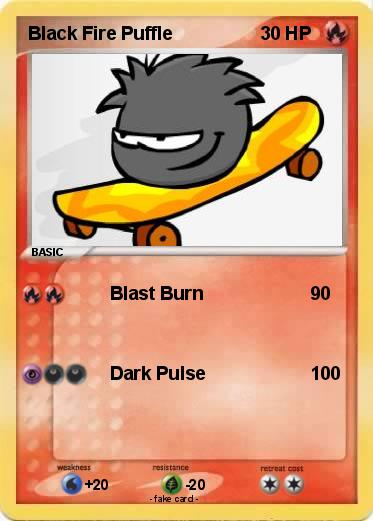 Pokemon Black Fire Puffle