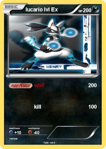 Pokemon lucario lvl Ex